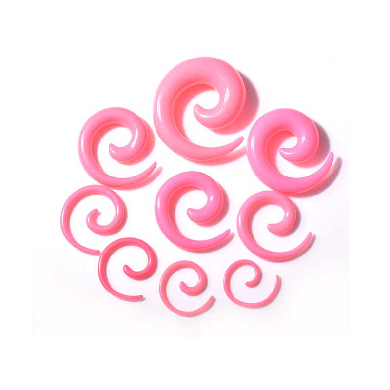 ACRYLIC EAR STRETCH - SPIRAL COLORS
