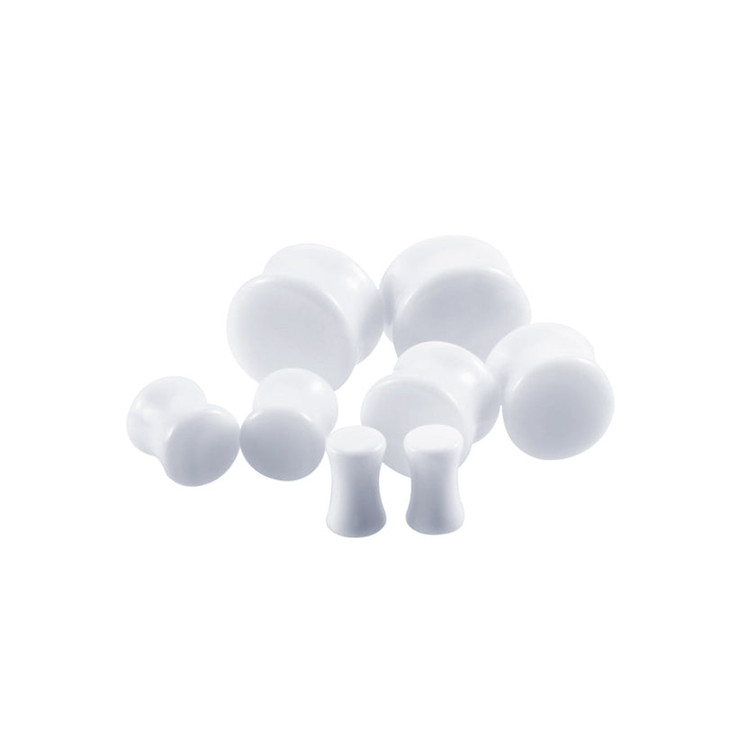 WHITE ACRYLIC PLUG