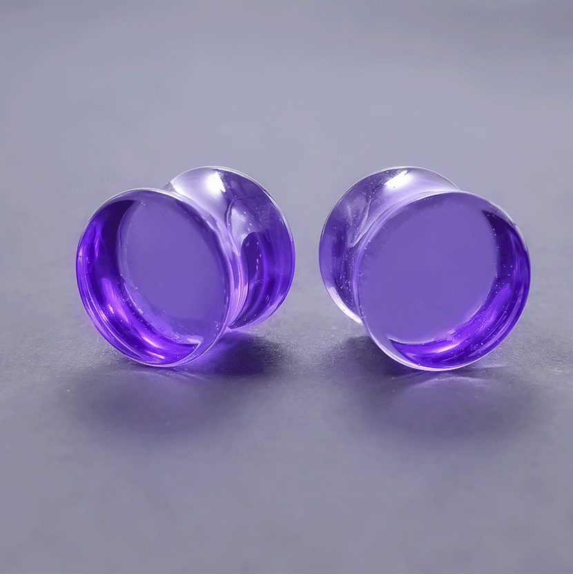 TAPÓN DE ACRÍLICO TRANSLÚCIDO PÚRPURA