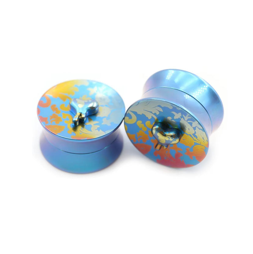 PLUG DE TITANIO ROSCADO CON CORAZÓN GOTEANTE