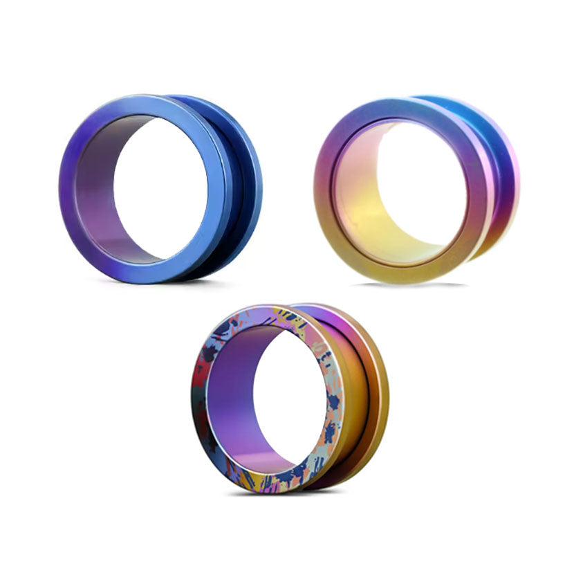 TITANIUM IRIDESCENT THREADED EAR STRETCHER