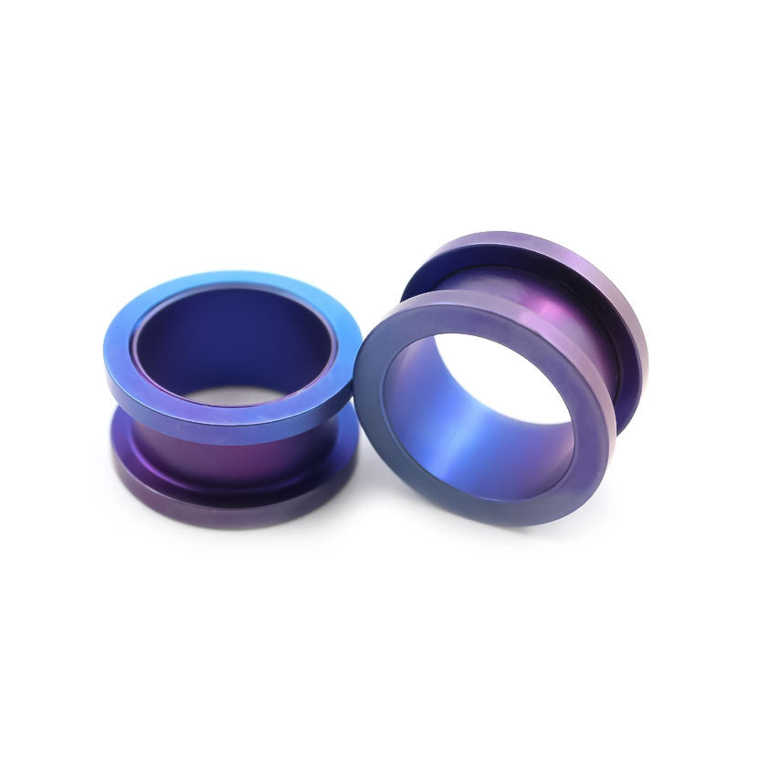TITANIUM IRIDESCENT THREADED EAR STRETCHER