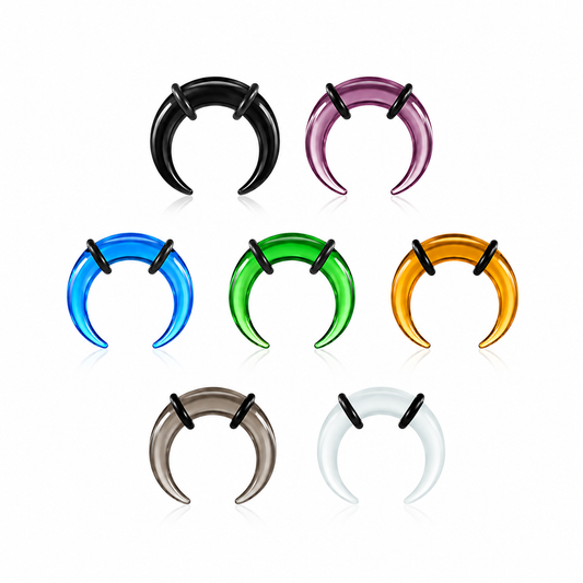 GLASS SEPTUM PINCHER PIERCING