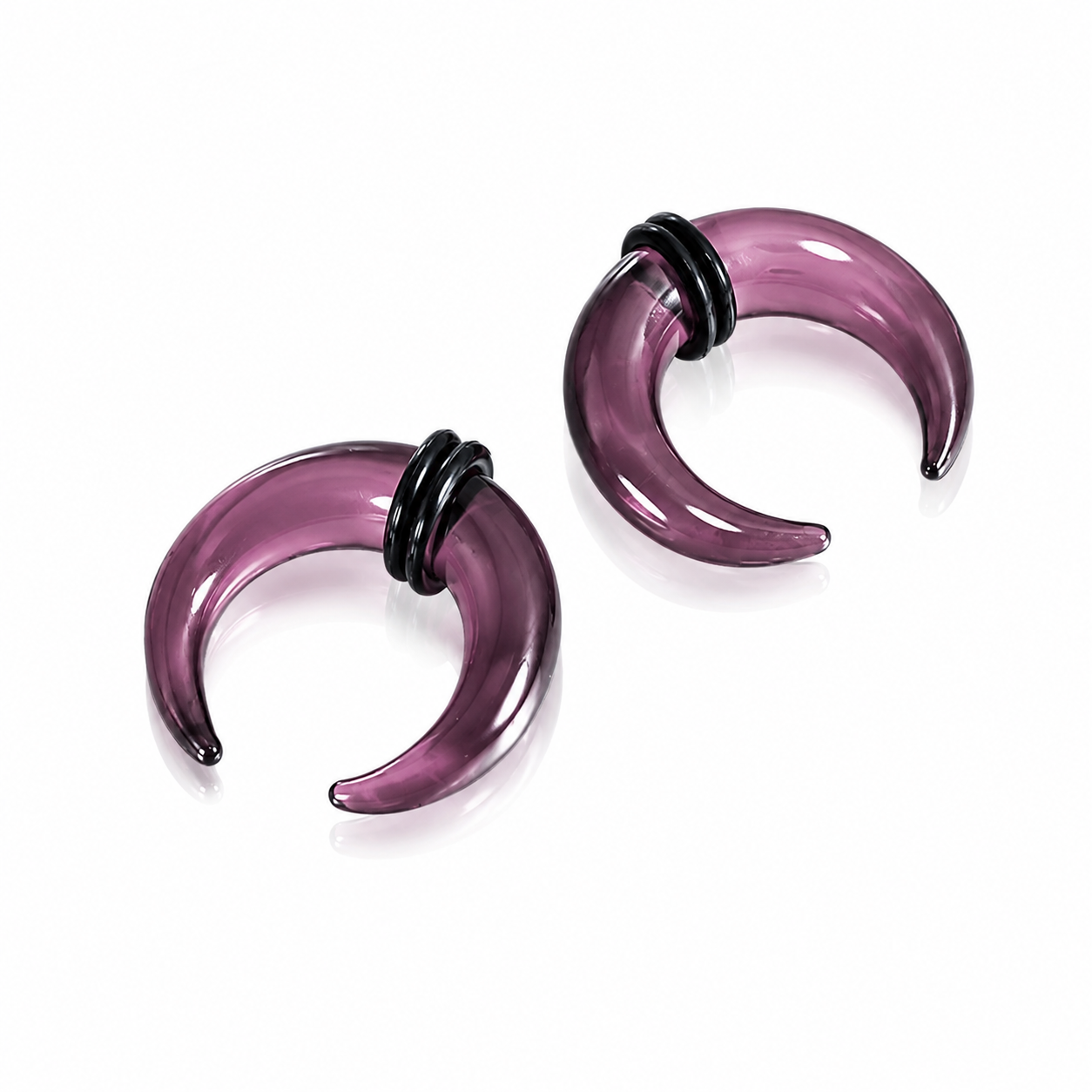 GLASS SEPTUM PINCHER PIERCING