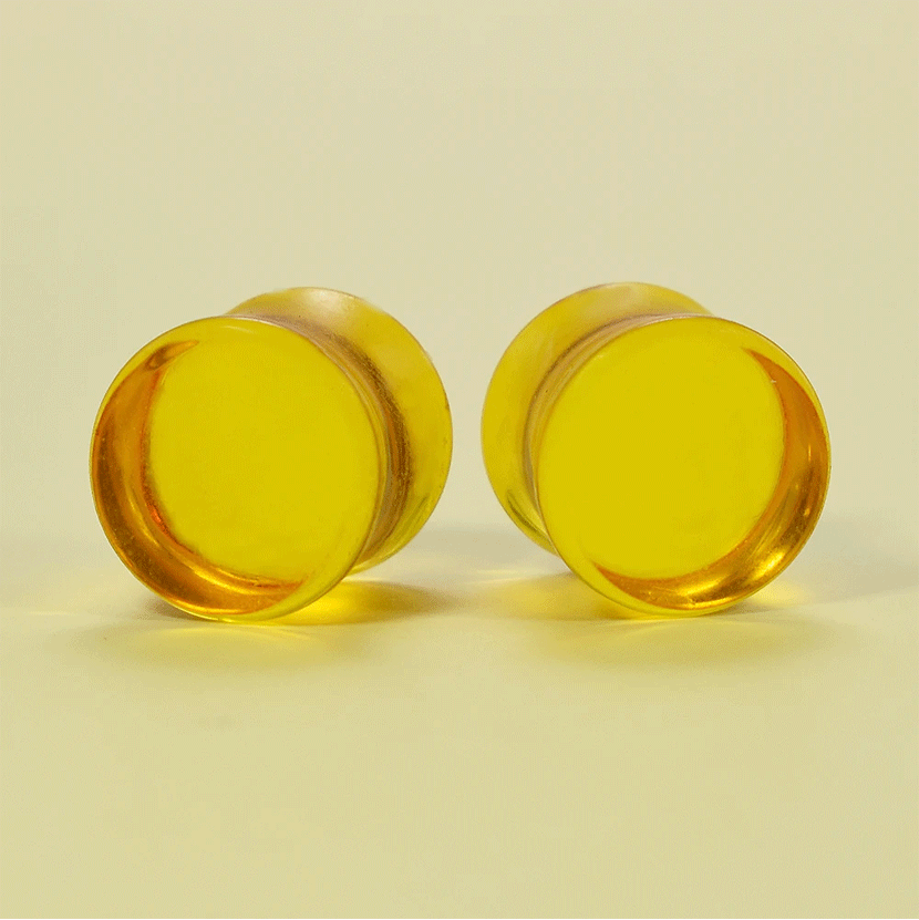 TAPÓN ACRÍLICO TRANSLÚCIDO AMARILLO