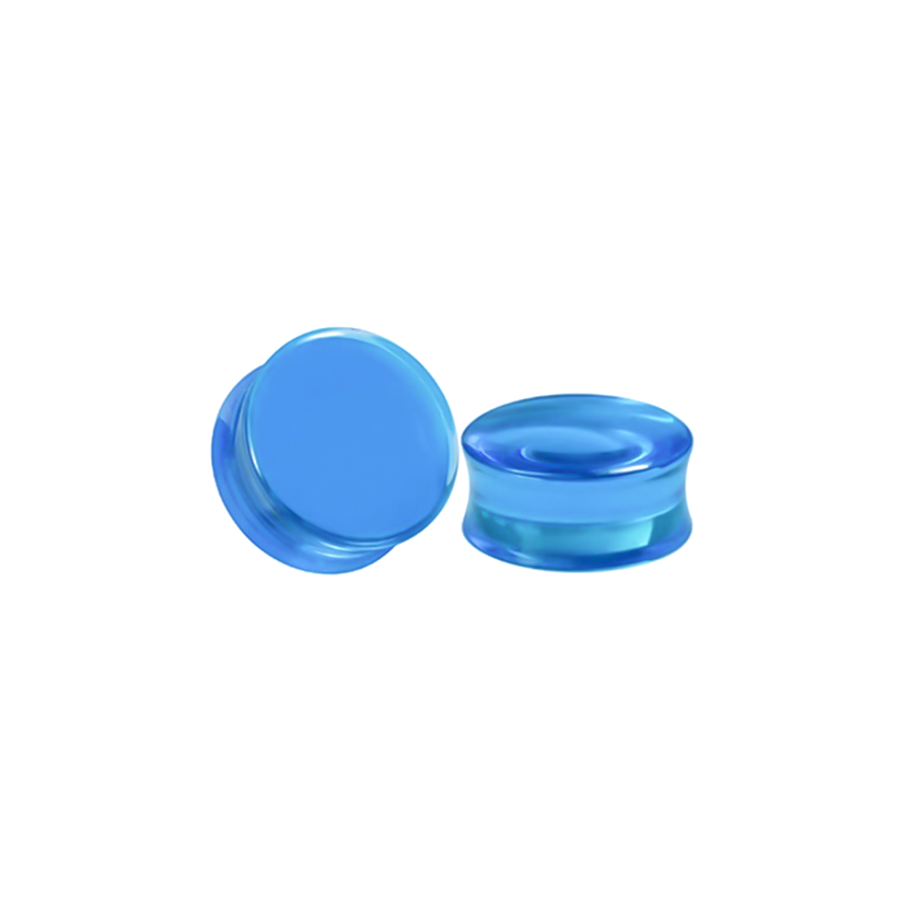 BLUE TRANSLUCENT ACRYLIC PLUG