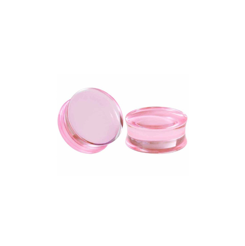 PINK TRANSLUCENT ACRYLIC PLUG