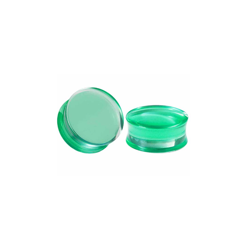 GREEN TRANSLUCENT ACRYLIC PLUG