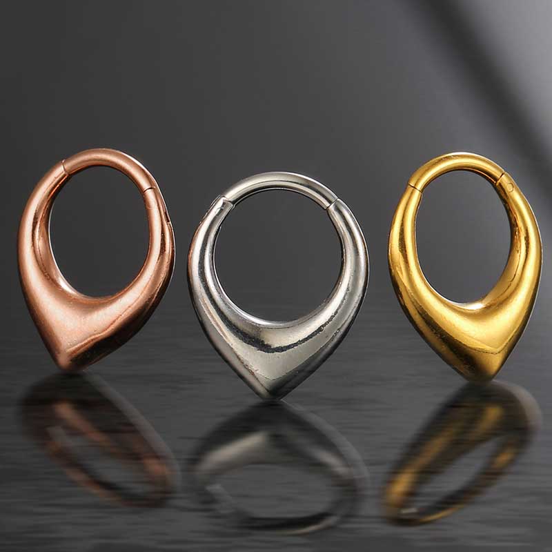 RING THICK TEARDROP PIERCING